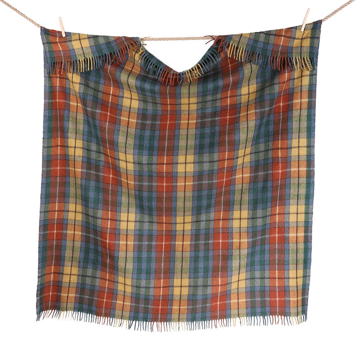 Highland Wool Blend Tartan Blanket Throw – Extra Warm Scottish Wool Blend – BUCHANAN ANCIENT