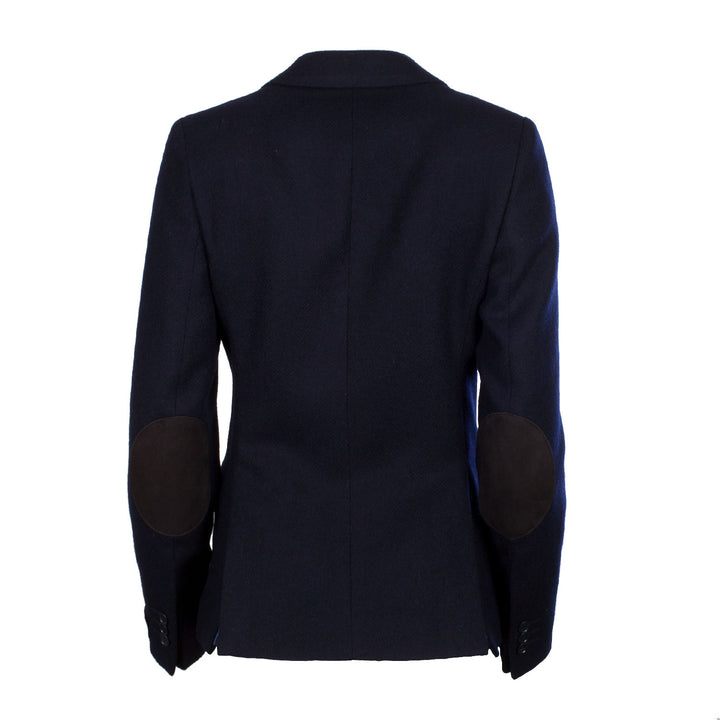 Shetland Wool Ladies Jacket - Iona Navy Blue