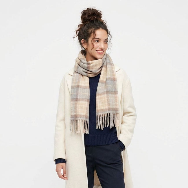 Edinburgh Cashmere Premium Lightweight Scarf - Ultra-Soft Luxury Wrap - Mackellar Natural
