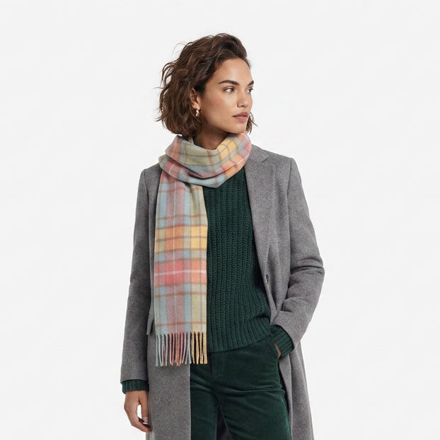 Edinburgh Cashmere Premium Lightweight Scarf - Ultra-Soft Luxury Wrap - Buchanan Ancient