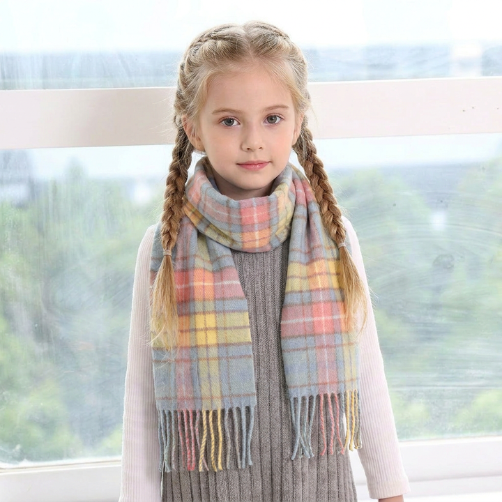 Kids 100% Cashmere Mini Scarf by Edinburgh Cashmere - Buchanan Ancient