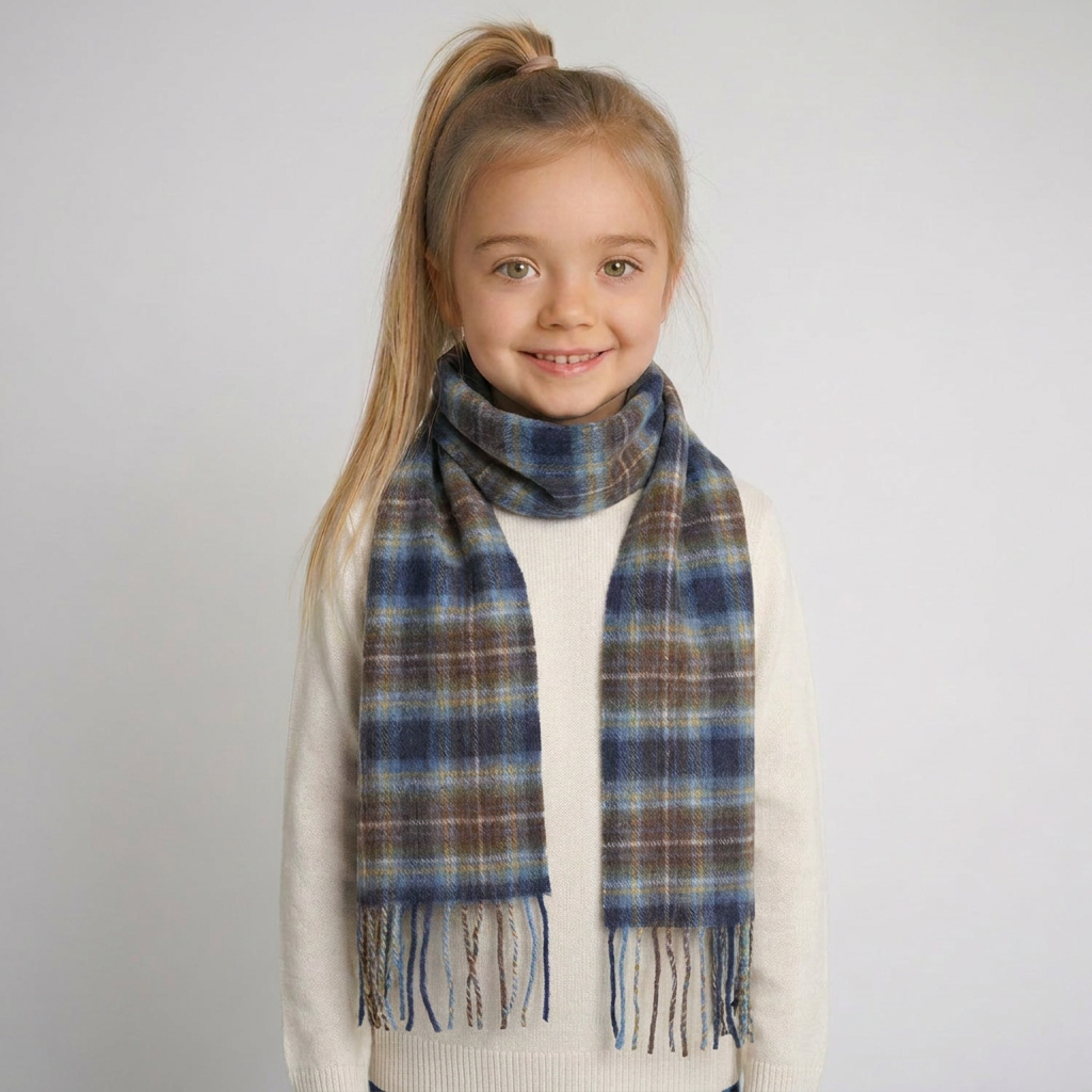 Kids 100% Cashmere Mini Scarf by Edinburgh Cashmere - Holyrood