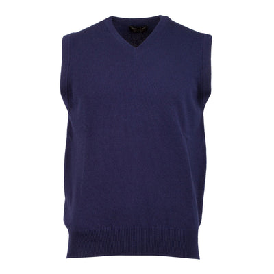Men's Hawick Knitwear V-Neck Slipover  British Blue