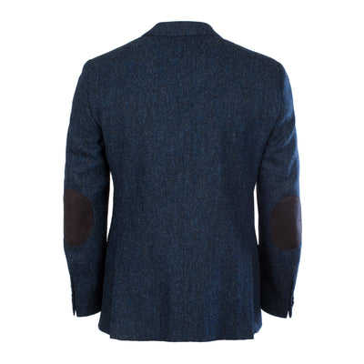 Men's Harris Tweed Harris Jacket  Blue Herringbone