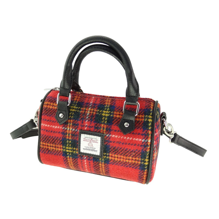 Harris Tweed Kilbride Mini Bowling Bag - Small Shoulder and Handbag