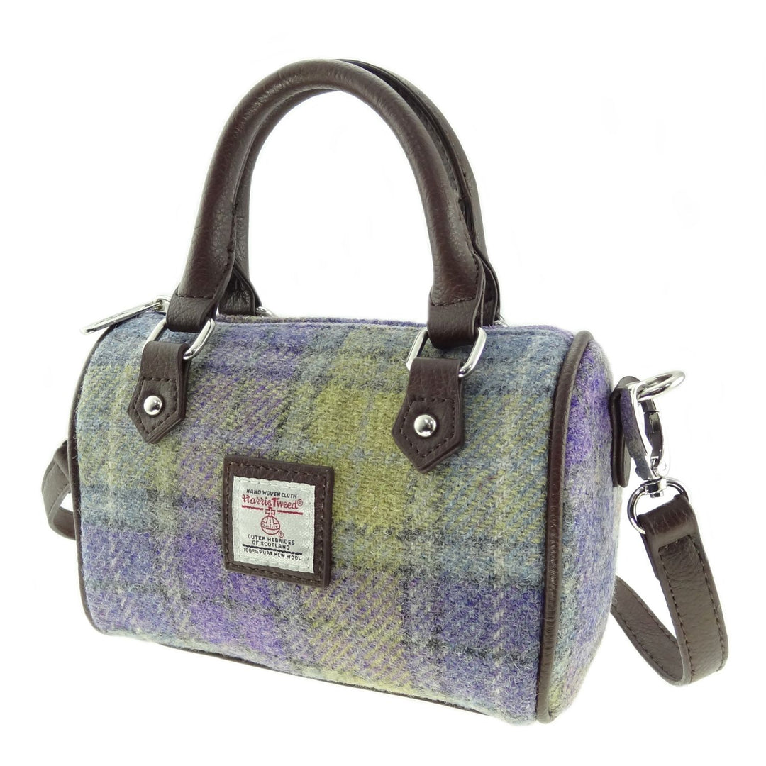 Harris Tweed Kilbride Mini Bowling Bag - Small Shoulder and Handbag