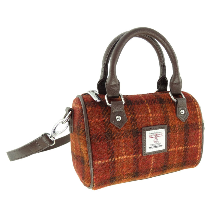 Harris Tweed Kilbride Mini Bowling Bag - Small Shoulder and Handbag