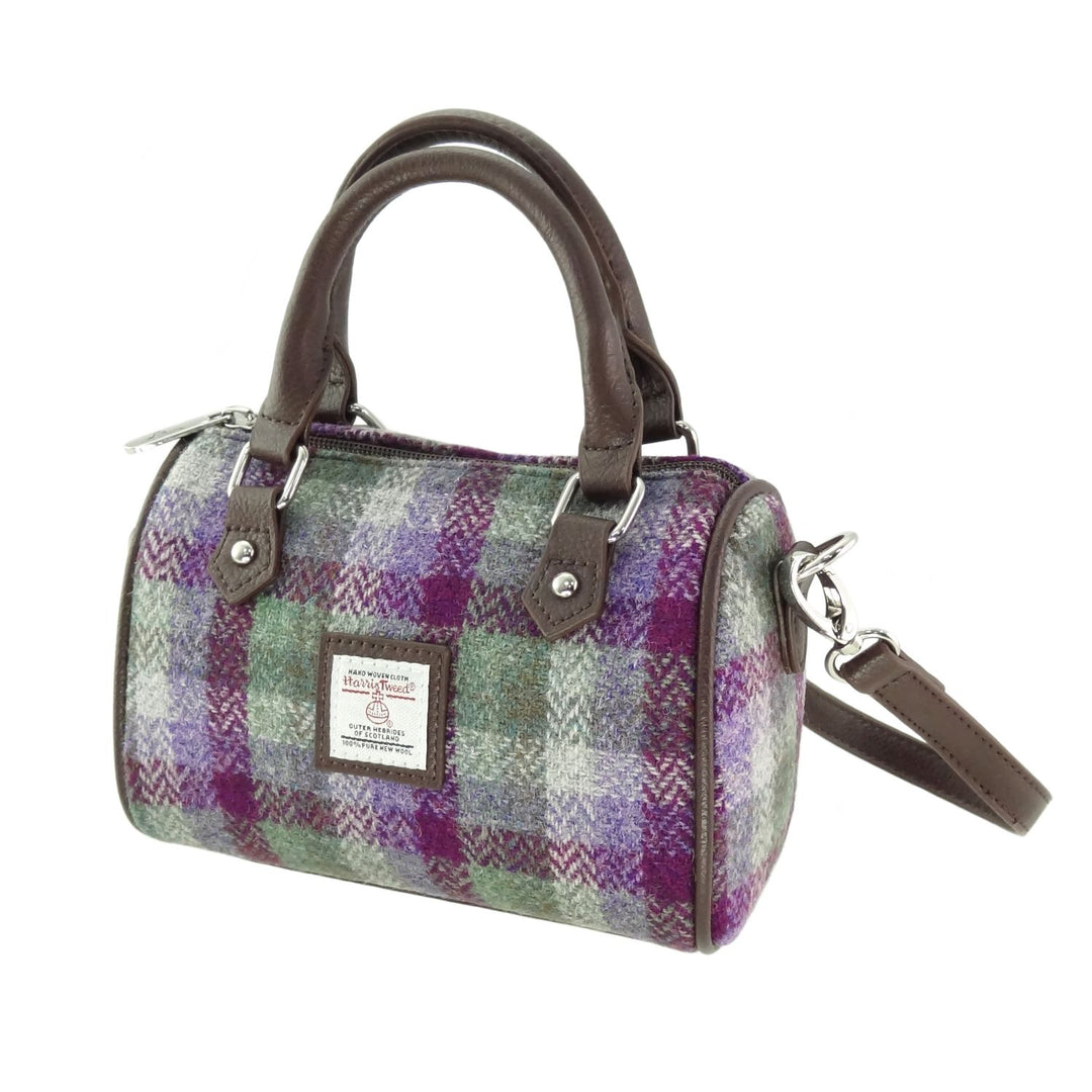 Harris Tweed Kilbride Mini Bowling Bag - Small Shoulder and Handbag
