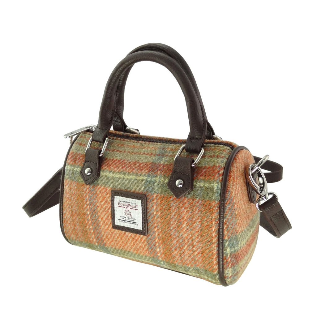Harris Tweed Kilbride Mini Bowling Bag - Small Shoulder and Handbag