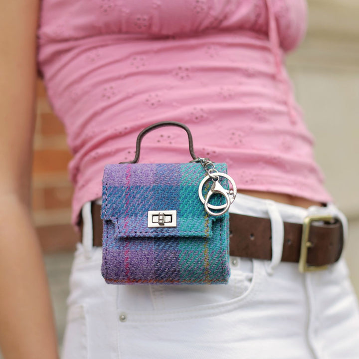 Harris Tweed Nochty Really Wee Bag - Mini Tartan Handbag