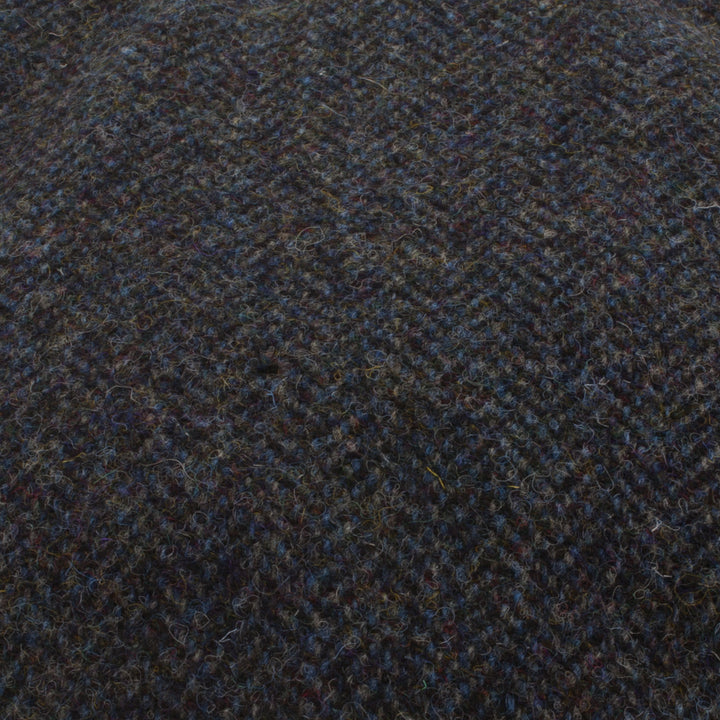 Men's Tweed Stornoway Y02 Flat Cap  2012 Grey/Blue Herringbone