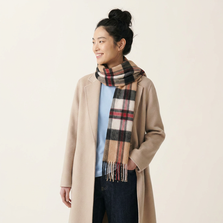 Tartan Weaving Mill 100% Pure Cashmere Scarf – Made in Scotland - AMPLIFIED THOMSON CAMEL