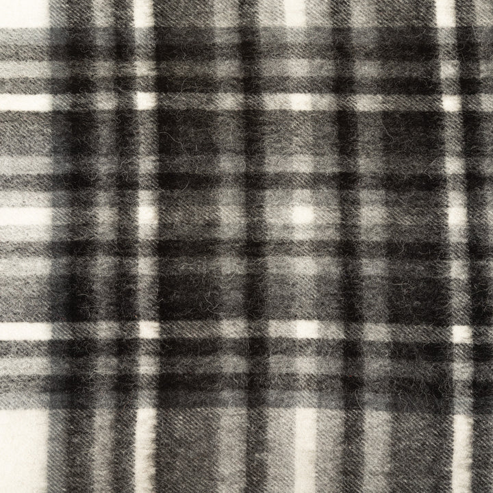 100% Pure Lambswool Blanket Throw – Luxury Soft Warm Wool Blanket - Home Décor - STEWART GREY DRESS