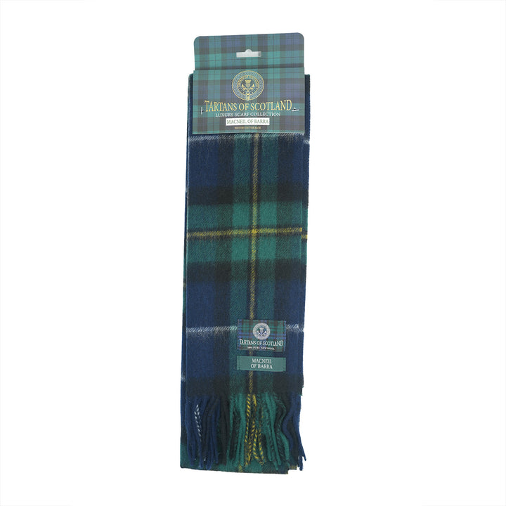 Tartan of Scotland 100% Pure New Wool Clan Scarf - ManNeil of Barra