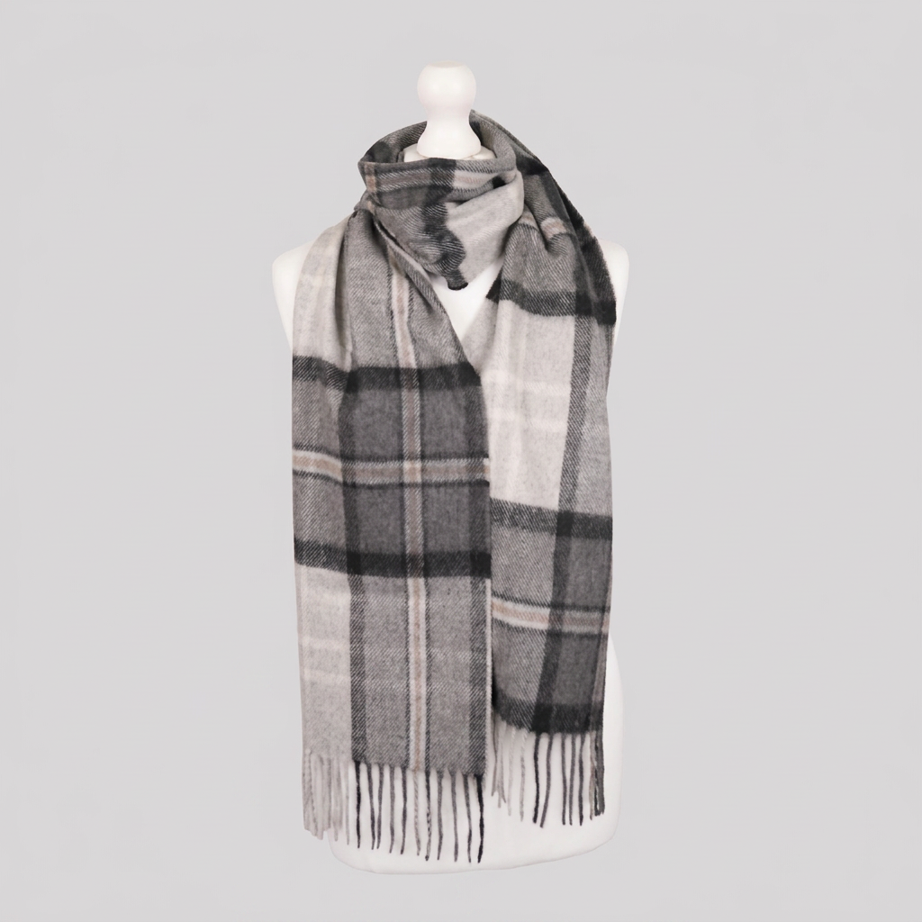 Tartan Weaving Mill 100% Pure Cashmere Scarf – Made in Scotland - ALBA GREY