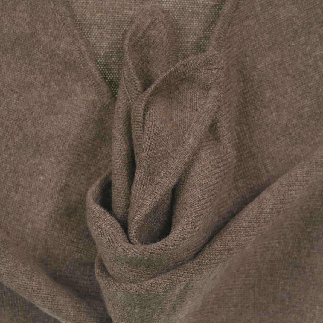 Women’s Luxury Ribbed Cashmere Triangle Scarf - OLIVE