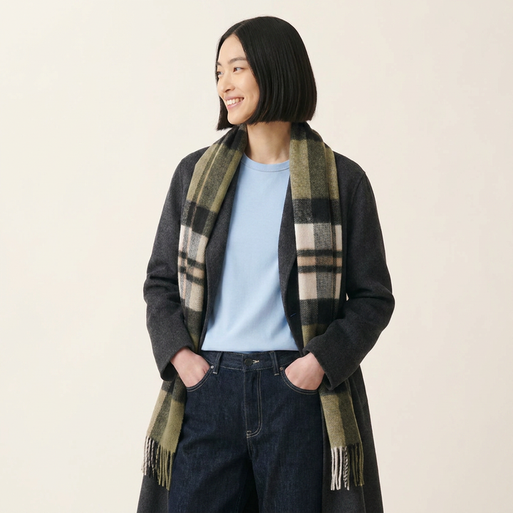 Tartan Weaving Mill 100% Pure Cashmere Scarf – Made in Scotland - AMPLIFIED THOMSON OLIVE