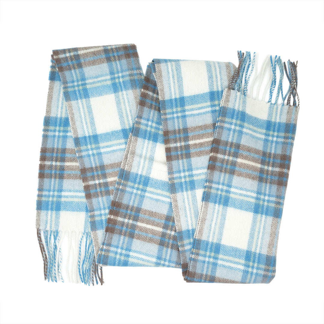 Tartan of Scotland 100% Pure New Wool Clan Scarf - Stuart Muted Blue