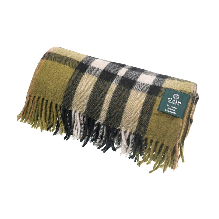 Scottish Tartan Wool-Blend Blanket Throw – Highland Comfort - EXPLODED SCOTTY THOMSON CYPRESS