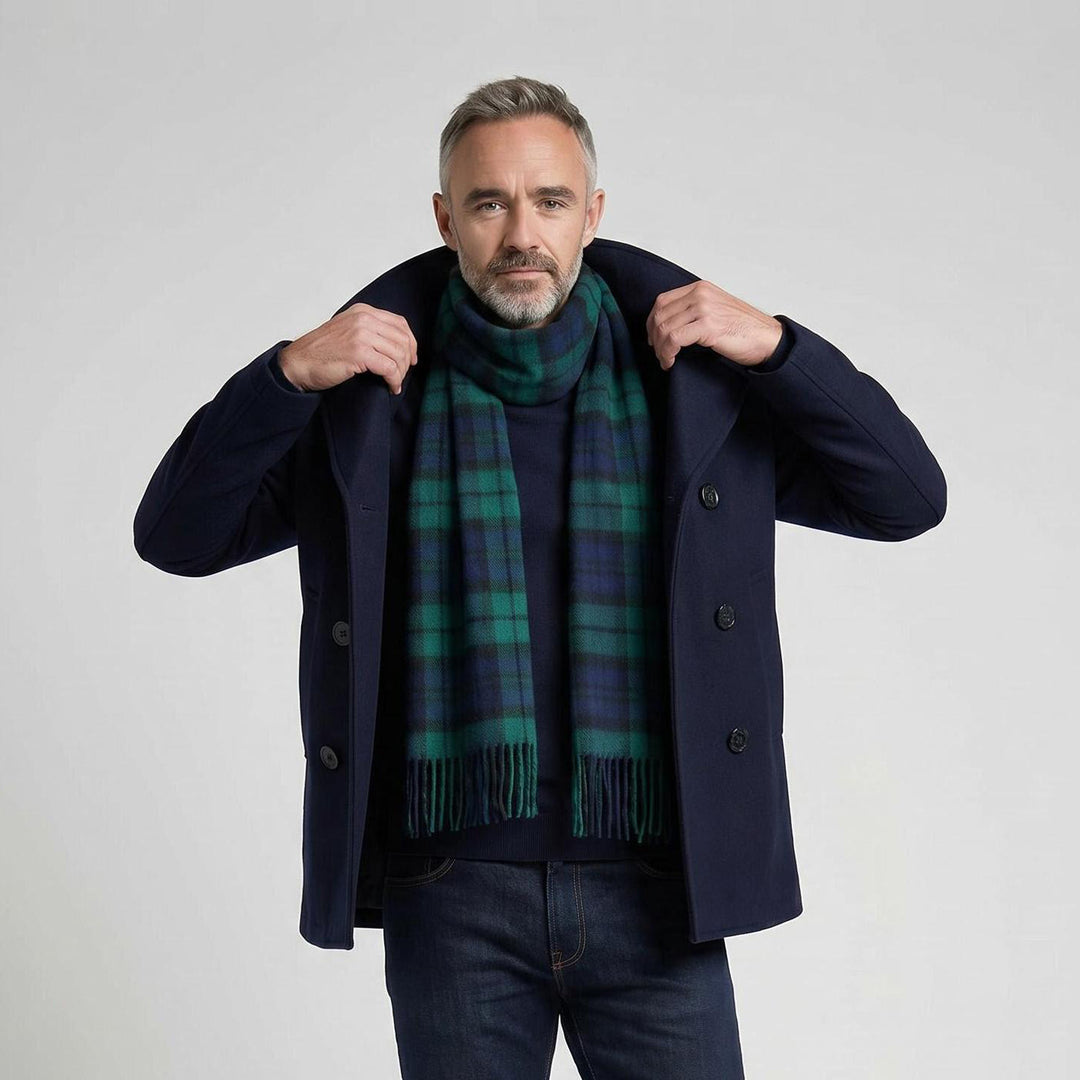 Tartan of Scotland 100% Pure New Wool Clan Scarf - Black Watch