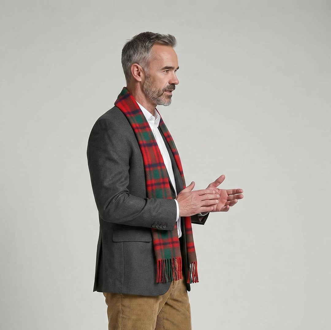 Tartan of Scotland 100% Pure New Wool Clan Scarf - MacIntosh