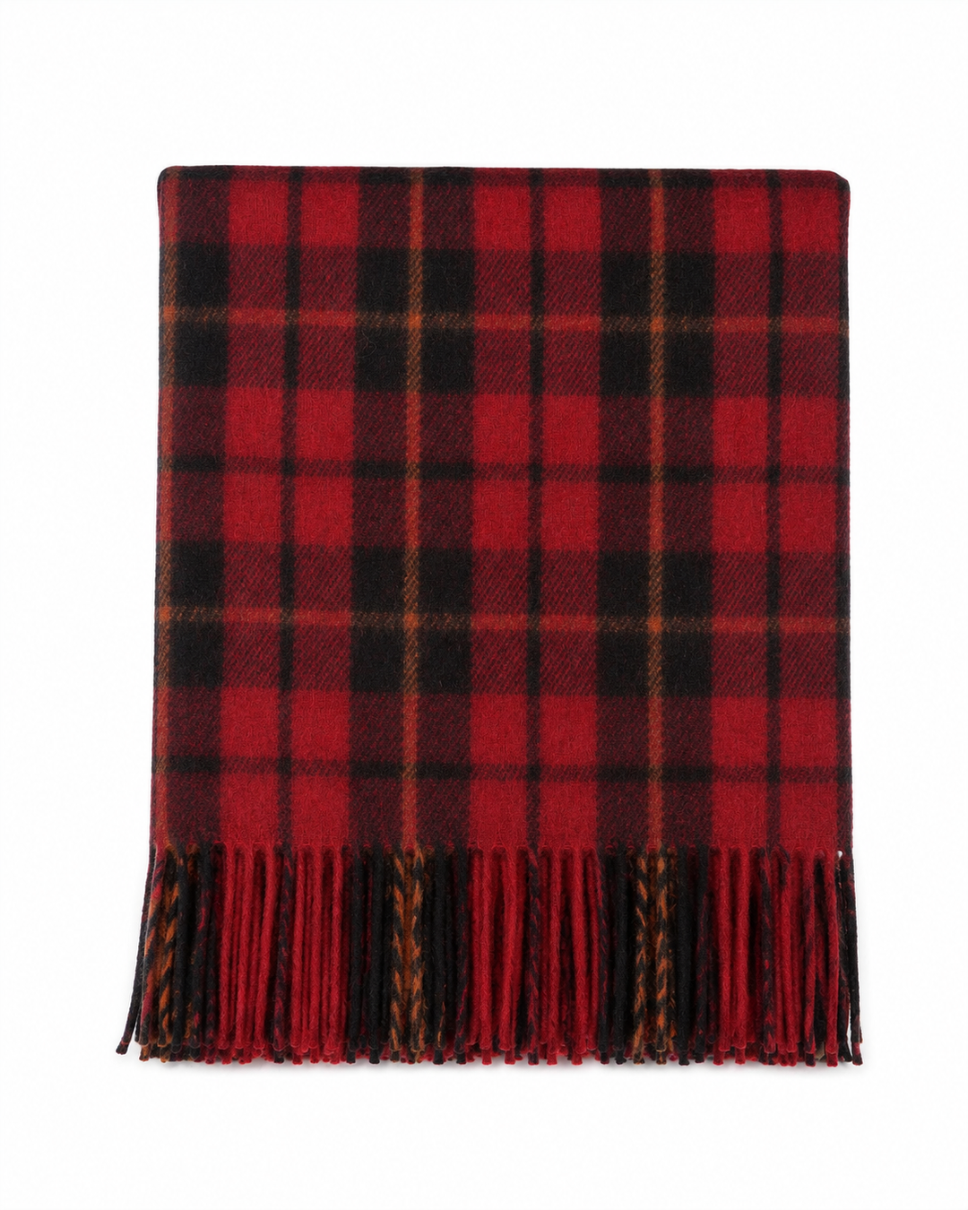 Highland Wool Blend Tartan Blanket Throw – Extra Warm Scottish Wool Blend – WALLACE
