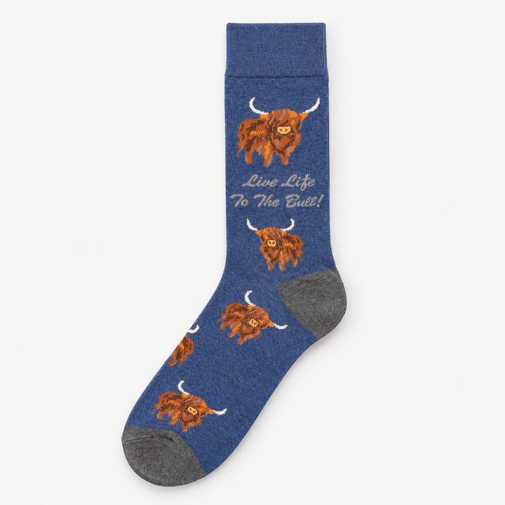 Men’s Luxury Bamboo Socks – Soft, Breathable &amp; Stylish Everyday Comfort - LIVE LIFE TO THE DARK DENIM