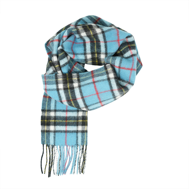 Tartan of Scotland 100% Pure New Wool Clan Scarf - Thomson Blue