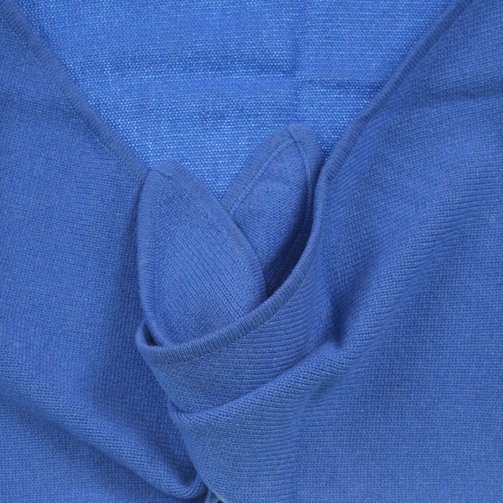 Women’s Luxury Ribbed Cashmere Triangle Scarf - CORNFLOWER