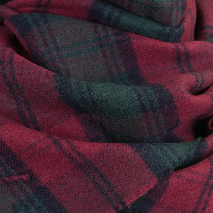 100% Lambswool Scarf – Traditional Tartan &amp; Check Designs - Made in Scotland - Lindsay