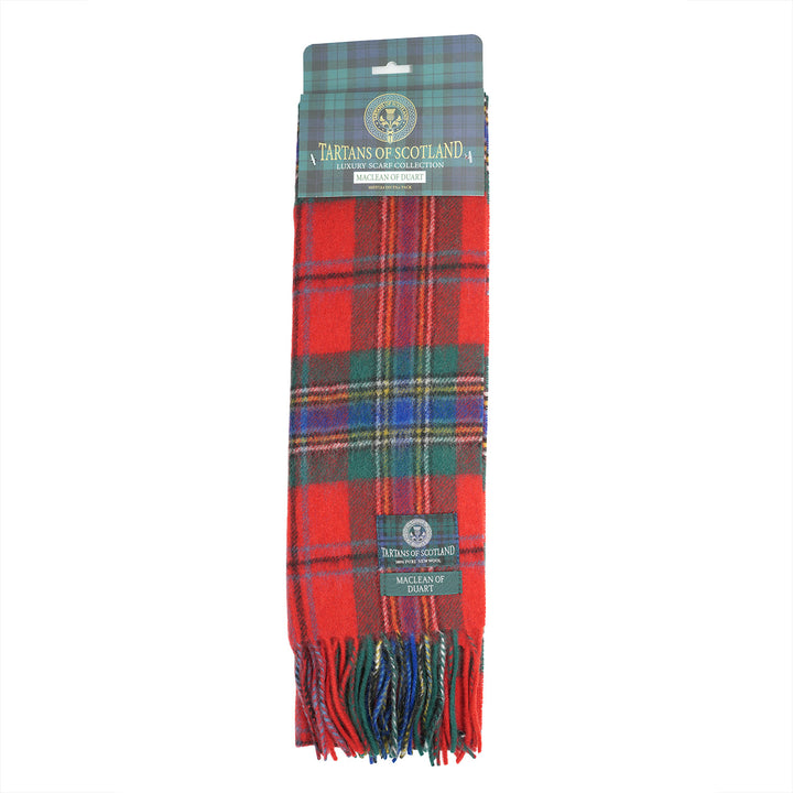Tartan of Scotland 100% Pure New Wool Clan Scarf - Maclean of Duart