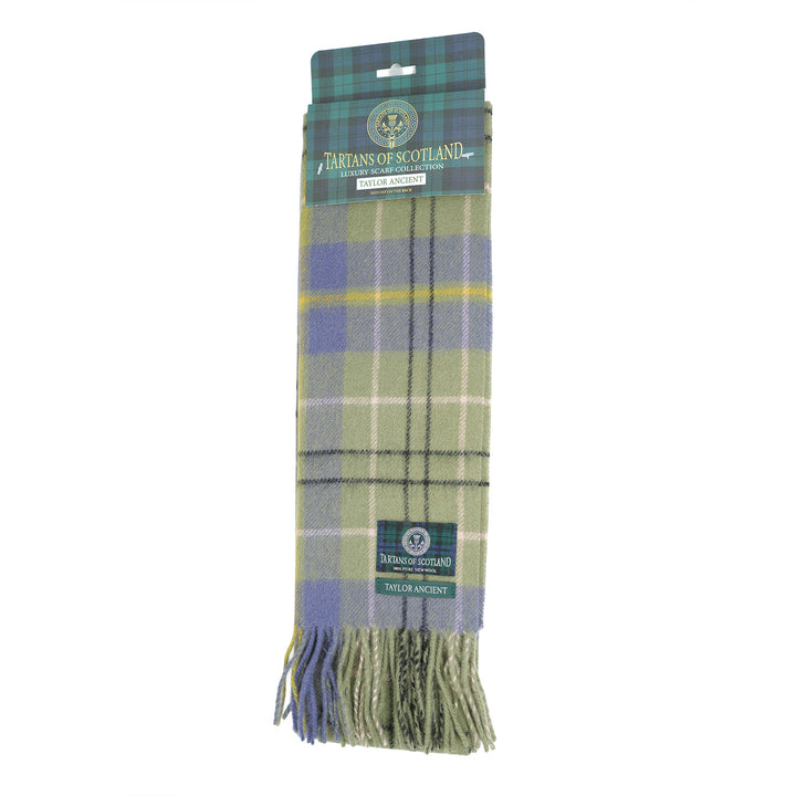 Tartan of Scotland 100% Pure New Wool Clan Scarf - Taylor