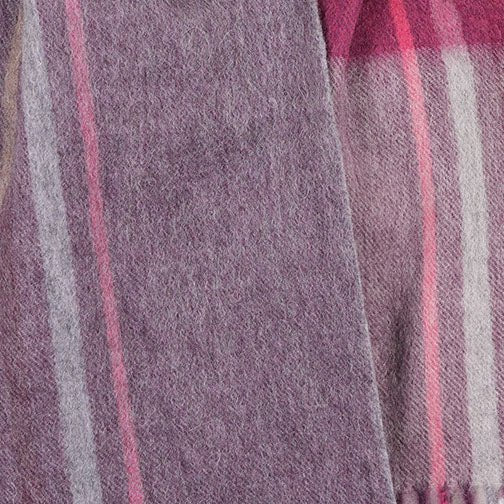 Edinburgh 100% Lambswool Scarf – Premium Soft Wool Wrap - BARCODE CHECK - WINEBERRY
