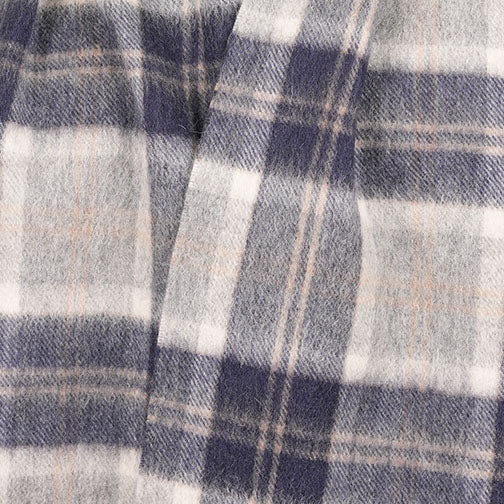 Edinburgh 100% Lambswool Scarf – Premium Soft Wool Wrap - BANNOCKBANE SILVER
