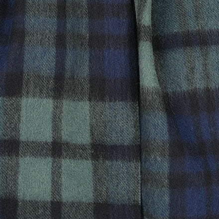 Edinburgh 100% Lambswool Scarf – Premium Soft Wool Wrap - BLACK WATCH DOUBLE SCALE