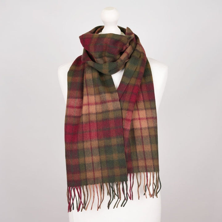 Edinburgh 100% Lambswool Scarf – Premium Soft Wool Wrap - BUCHANAN AUTUMN