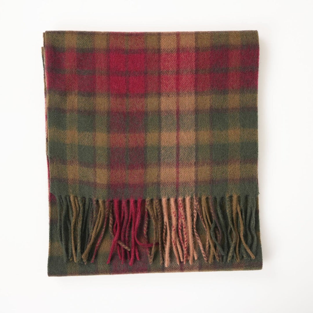 Edinburgh 100% Lambswool Scarf – Premium Soft Wool Wrap - BUCHANAN AUTUMN
