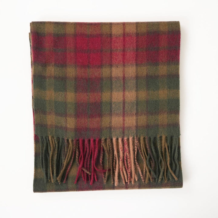Edinburgh 100% Lambswool Scarf – Premium Soft Wool Wrap - BUCHANAN AUTUMN