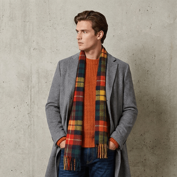 Edinburgh 100% Lambswool Scarf – Premium Soft Wool Wrap - BUCHANAN MODERN