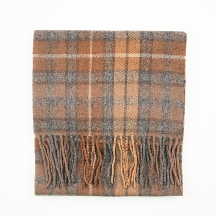 Edinburgh 100% Lambswool Scarf – Premium Soft Wool Wrap - BUCHANAN NATURAL
