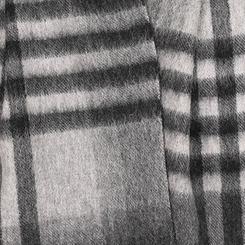 Edinburgh 100% Lambswool Scarf – Premium Soft Wool Wrap - CHEQUER TARTAN DK GREY