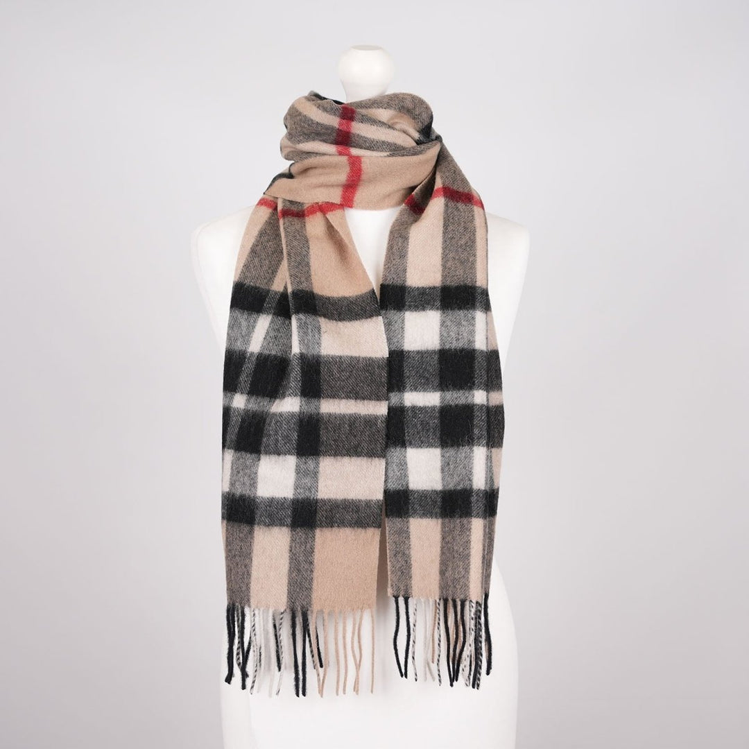 Edinburgh 100% Lambswool Scarf – Premium Soft Wool Wrap - EXPLODED SCOTTY THOMSON CAMEL