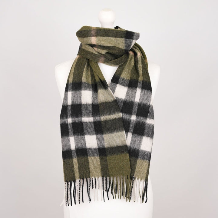 Edinburgh 100% Lambswool Scarf – Premium Soft Wool Wrap - EXPLODED SCOTTY THOMSON CYPRESS