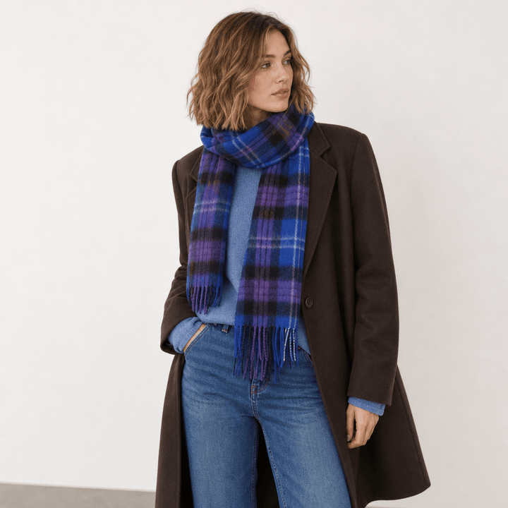 Edinburgh 100% Lambswool Scarf – Premium Soft Wool Wrap - HERITAGE OF SCOTLAND