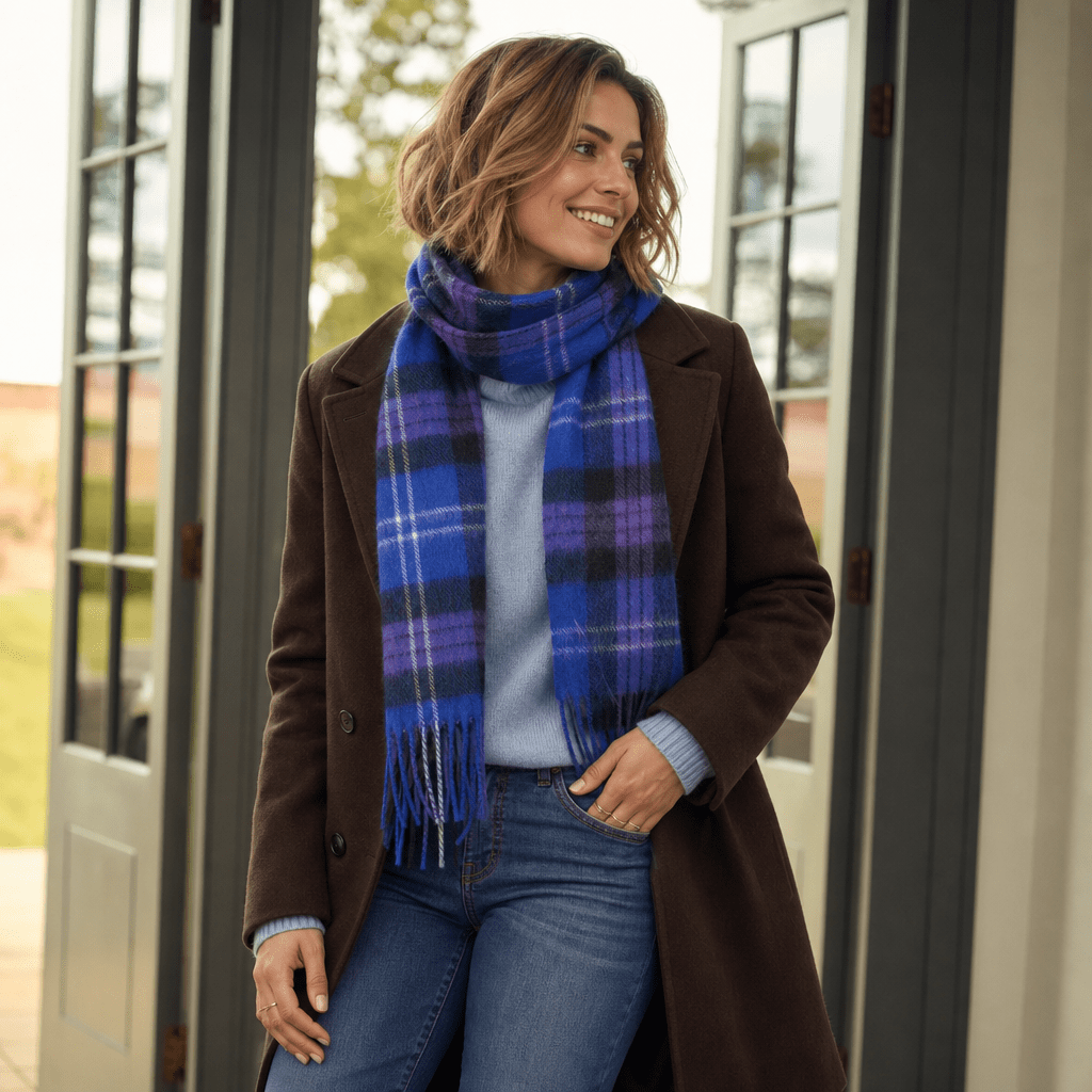 Edinburgh 100% Lambswool Scarf – Premium Soft Wool Wrap - HERITAGE OF SCOTLAND