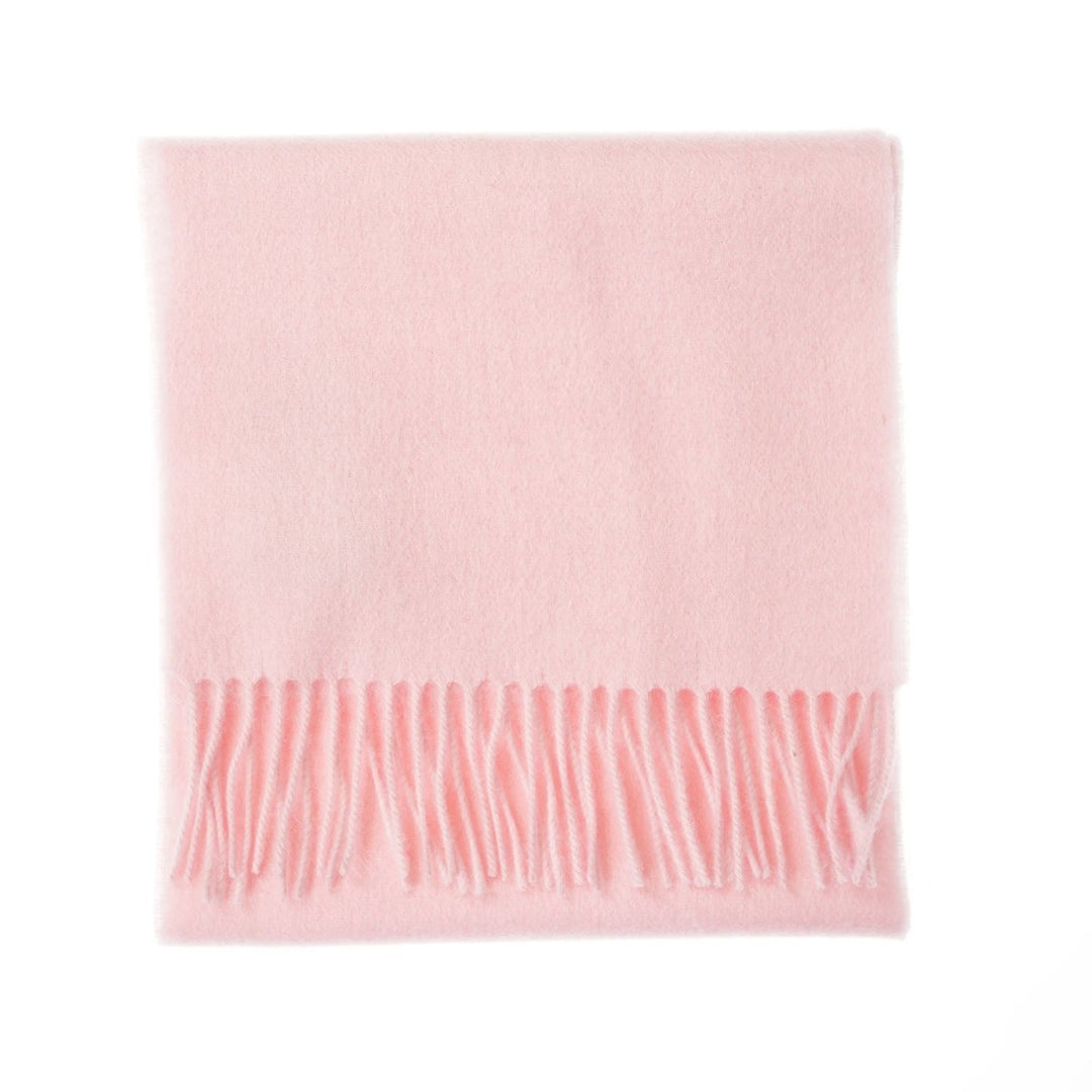 Edinburgh 100% Lambswool Scarf – Premium Soft Wool Wrap - LIGHT PINK