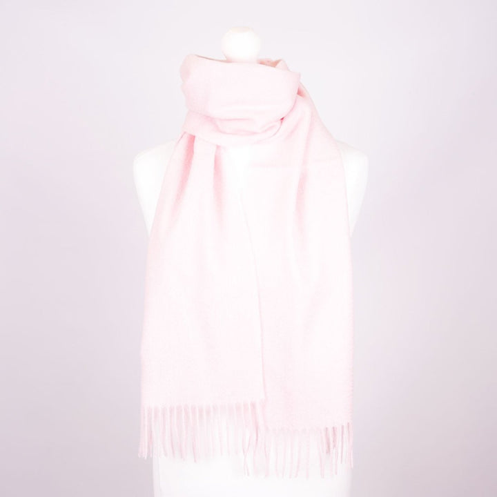Edinburgh 100% Lambswool Scarf – Premium Soft Wool Wrap - LIGHT PINK