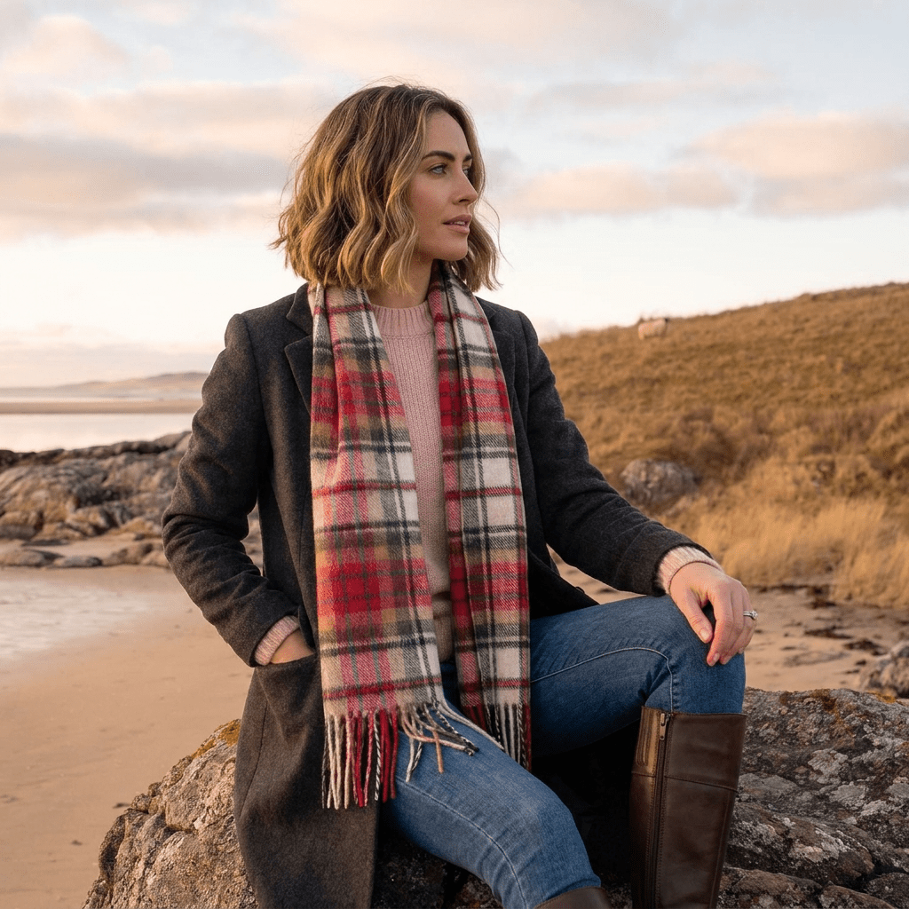 Edinburgh 100% Lambswool Scarf – Premium Soft Wool Wrap - MACDUFF DRESS