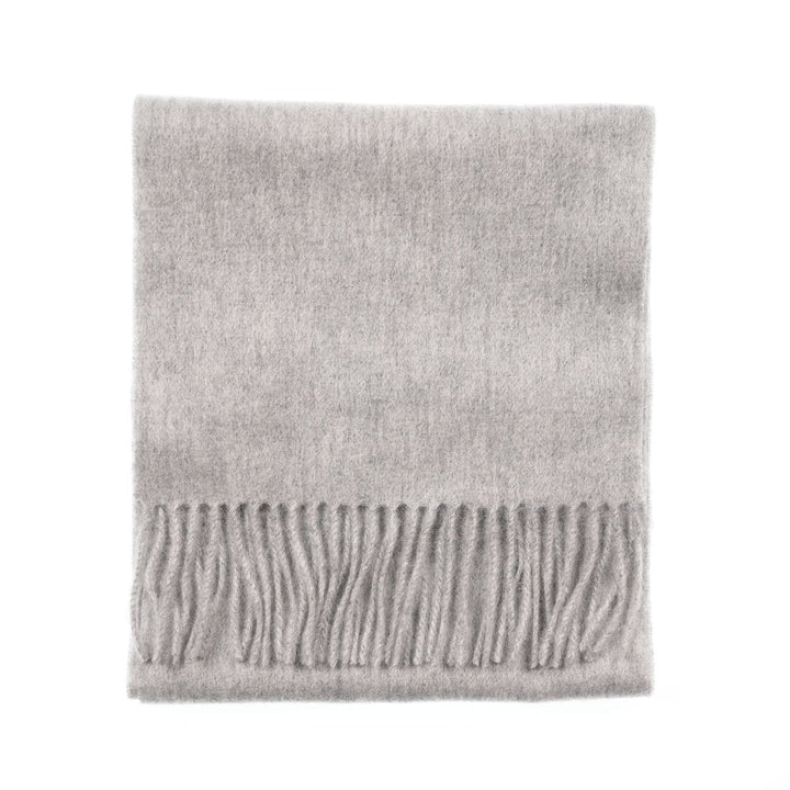 Edinburgh 100% Lambswool Scarf – Premium Soft Wool Wrap - OYSTER GREY