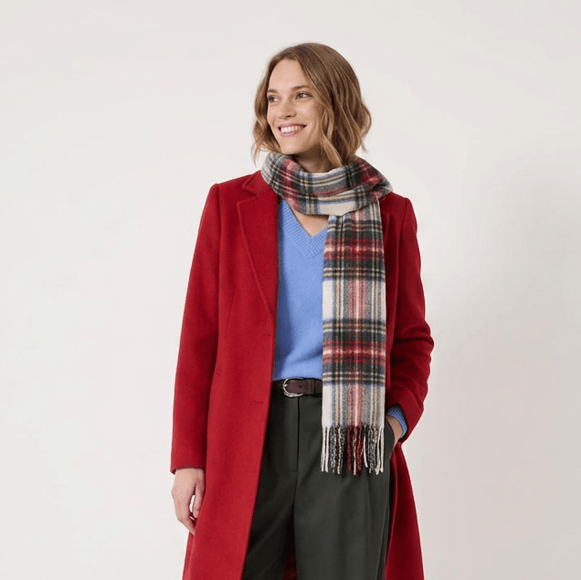 Edinburgh 100% Lambswool Scarf – Premium Soft Wool Wrap - STEWART DRESS